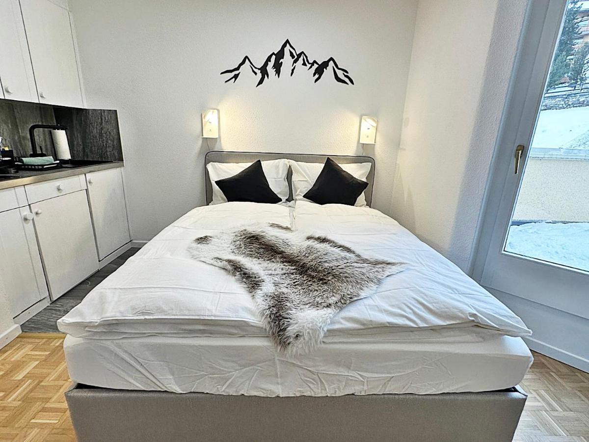 Kleines Juwel, Zentral, Mit Garage Und Pool - Cb102 Leilighet Sankt Moritz Eksteriør bilde